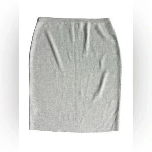 Eileen Fisher The Icons Washable Wool Crepe Pencil Skirt Sea Salt Size P Medium